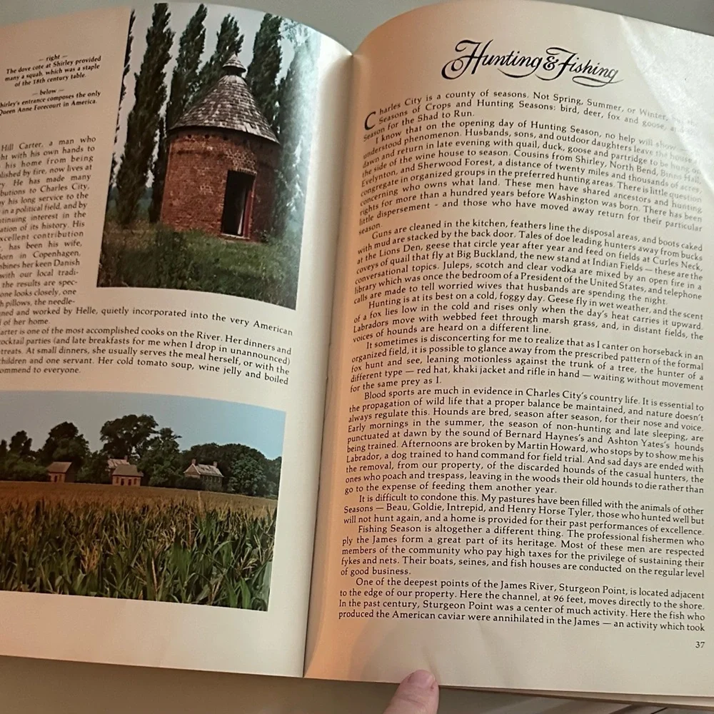 James River Plantations vintage cookbook